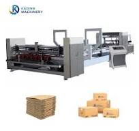 Corrugated Carton Box Stitcher Folder Gluer Integrated Gluing Stitching  Machine