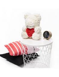 Handmade styrofoam bear covered in artificial roses this bear made with artificial roses and last forever. Rose Bears Rose Teddy Bears Flower Teddy Bears Bear Of Roses