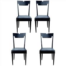 Four Black Lacquered Chairs By Paolo Buffa Chair Italian Chair Dining Room Chairs Modern