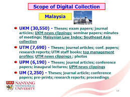 Ukm library is not responsible for any reproduced, retain, redistribute or any misused of any copyright publication for which a commercial charge applies or legally obligated. 1 Digital Library Initiatives In Higher Education In Malaysia Singapore Shaheen Majid Ppt Download