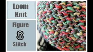 Although knitting on a loom is very easy, it always helps if you have someone to show you how to get you started! Loom Knitting Stitches Figure 8 Stitch On A Round Loom Round Loom Knitting Loom Knitting Patterns Loom Knitting Stitches