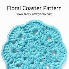 Check spelling or type a new query. Crochet Flower Coaster Pattern Crochet Placemat Patterns Crochet Coasters Crochet Flowers