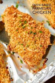 Crispy Parmesan Crusted Chicken Baked Spend With Pennies