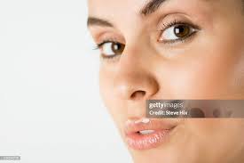 Woman With Parted Lips High-Res Stock Photo