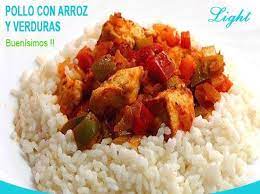 Pollo Con Arroz Y Verduras Light Para Dieta Arroz Blanco Con Pollo Pollo Con Verduras Recetas Con Pollo