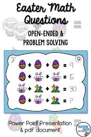 Use these ks2 maths quizzes to refine your skills as a maths whiz kid! Easter Math Open Ended Problem Solving Brain Teasers Easter Math Math Brain Teasers