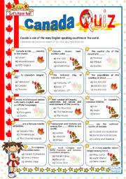 This was a fun little game my fellow … Canada Quiz Esl Worksheet By Mena22
