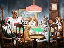 Maybe you would like to learn more about one of these? Michael Vick Playing Cards With Dogs By Douglasangulo On Deviantart