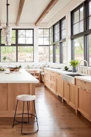 This kitchen features quartersawn white oak. 54 Light Wood Kitchen Cabinets Natural Look Cabinets In 2021 Light Wood Kitchens Wood Kitchen Light Wood Kitchen Cabinets