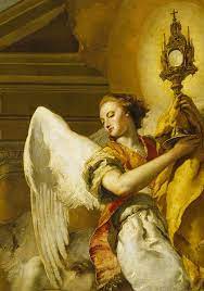 Jaded Mandarin Tiepolo Detail From Vision Of St Paschal Baylon 1767 Angel Art Angel Angels In Heaven