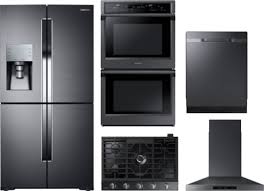 Check spelling or type a new query. Samsung Sarectrhwodw211 5 Piece Kitchen Appliances Package With French Door Refrigerator And Dishwasher In Black Stainless Steel