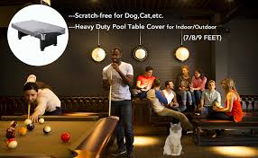 It will not be so easy for you to customize it if you do not know how to go about it. Amazon Com Clawscover 7 8 9 Feet Billiard Pool Table Cover Heavy Duty Waterproof Indoor Outdoor All Season Sun Rain Snow Dust Protection 600d Oxford Cloth Snooker Patio Furniture Table Covers Sports Outdoors