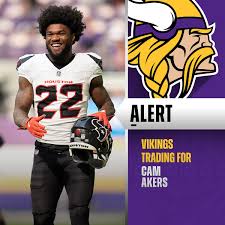 TRADE: Texans trading RB Cam Akers to the Vikings. (via Tom Pelissero)