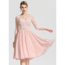 Us 148 00 A Line V Neck Knee Length Chiffon Cocktail Dress With Beading Jj S House Idees Vestimentaires Robe Cocktail Idees De Mode