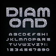 Luxury diamond letters and numbers with gold bevel. Diamond Alphabet Font Luxury Crystal Letters And Numbers Stock Fonts Alphabet Letters And Numbers Lettering Fonts