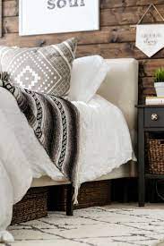 Modern Rustic Bedroom Reveal Tips On Blending Two Styles Cheap Bedroom Furniture Rustic Bedroom Modern Platform Bed