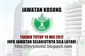 Jika anda sedang mencari kerja kosong 2019 maka anda berada di laman web yang betul. Jawatan Kosong Kerajaan Terkini Di Risda 19 Mei 2017