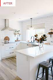 Ikea builds their cabinets with thicker bases and you can choose extremely durable faces for your cabinets. White Ikea Kitchen Shaker Cabinets Remodel Photos Apartment Therapy