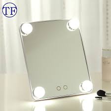 China Touch 4 Bulbs Tabletop Light Up Hollywood Vanity Mirror China Hollywood Mirror Vanity Light Up Mirror
