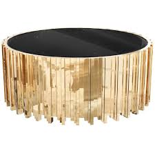 European Modern Gold Plated Brass And Marble Round Centre Table By Luxxu 1 Center Table Luxury Coffee Table Coffee Table Design