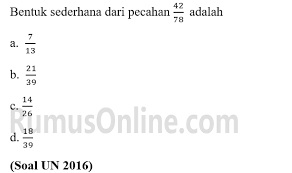 Download soal usbn sd 2019 terdapat 4 mata pelajaran yang diujikan dalam usbn diantaranya bahasa indonesia matematika ipa dan pendidikan agama. Cara Hitung Pecahan Pada Soal Un Sd Kumpulan Rumus