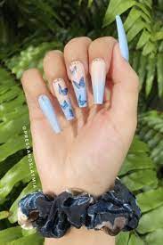 Two nails also feature purple and blue butterfly art. 50 Gorgeous Butterfly Nails You Ll Want To Try This Season