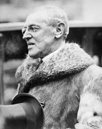 Woodrow Wilson, 1919. /Npresident Woodrow Wilson And Admiral Cary Grayson  Leaving Graves Of American Heroes In France, On Decoration Day, 1919.  Poster Print by Granger Collection