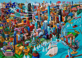 1 213 просмотров • 22 нояб. Vuk Vuckovic S Highly Detailed Painted Panoramas Of The World S Most Famous Cities Creative Boom