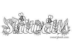 Ef8493211c502cb71e8847b6cf0fd282 Jpg 1500 1159 Swear Word Coloring Swear Word Coloring Book Words Coloring Book