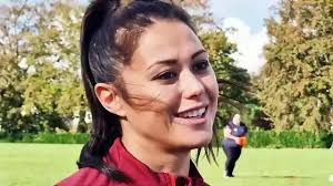 Gold medal Olympian and TV personality Sam Quek visited Hove to see local  grass roots rugby in action