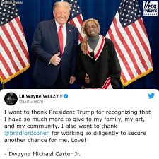 Rapper Lil Wayne thanked former President Donald Trump for pardoning him in  one of his final acts before leaving the White House.⁣ ⁣ Trump issued a  number of pardons and sentence commutations