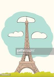 Tourist attractions of notre dame de paris. The Eiffel Tower In Paris France Clipart Image