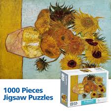 Whether the skill level is as a beginner or something more advanced, they're an ideal way to pass the time when you have nothing else to do like waiting in an airport, sitting in your car or as a means to. 1000 Piece Puzzles Jigsaw Puzzle For Adult Sunflowers The Romantic Starry Night By Van Gogh Space Solar System With Planets Puzzles Aliexpress