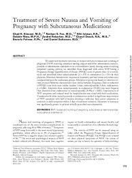 If it is not safe, i'll tell you why. Pdf Treatment Of Severe Nausea And Vomiting Of Pregnancy With Subcutaneous Medications Andrei Rebarber Academia Edu