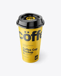 Closed Coffee Cup Mockup In Cup Bowl Mockups On Yellow Images Object Mockups Mockup Free Psd Coffee Cups Mockup Free Download