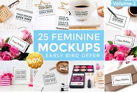 25 Feminine Mockups Psd Mockup Template Mockup Mockup Psd