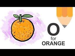 How To Draw Orange From Alphabet O Easy Drawings For Kids Drawing For Kids Drawing Activities