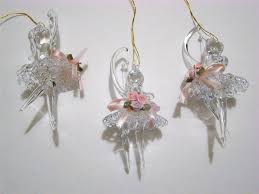 Set Of 3 Spun Glass Ballerina Christmas Ornaments New Christmas Ornaments Christmas Tree Ornaments Glass Ornaments
