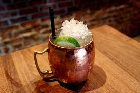 Apple cider, lime juice, vodka and ginger beer are all you need for this delicious cocktail. Moscow Mule Wikipedia