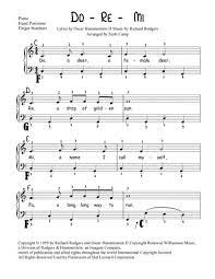 Do Re Mi From The Sound Of Music Sound Of Music Do Re Mi Sheet Music