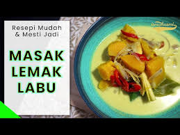Labu kuning sayur kacang serai bawang merah bawang putih buah keras chilli padi serbuk ketumbar kunyit hidup garam gula penyedap sedikit minyak. Tips Masak Lemak Labu Kuning Jadi Sedap Litetube