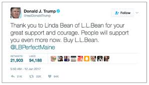 Bean announced it's change its longtime return policy and some customers are not happy about the new rules. Donald Trump And The Plight Of L L Bean