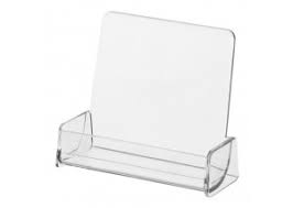 We offer acrylic business card holders that are available in clear or black acrylic finishes. Business Card Holders Easels Stands Custom Acrylic Displays