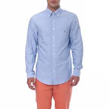 GANT - Ανδρικό πουκάμισο Gant μπλε - Fashion-editor.gr