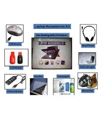 Your laptop computer is a vital tool for the things that are important to you, whether it be business, communicating with work or friends, gaming or media. Universal Mart 8 In1 Laptop Accessories Kit Buy Universal Mart 8 In1 Laptop Accessories Kit Online At Low Price In India Snapdeal