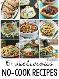 15 Delicious No Cook Recipes Thirty Handmade Days Cooking Recipes Recipes Cooking