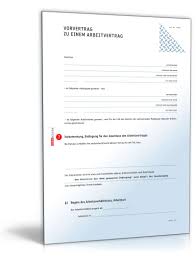 Arbeitsvertrag als wesentlicher bestandteil im arbeitsrecht: Vorvertrag Arbeitsvertrag Rechtssicheres Muster Zum Download