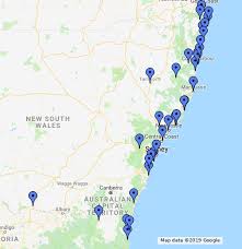 Maps and orientation of the. New South Wales Google My Maps