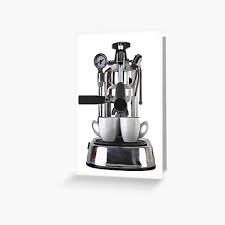 Miele coffee machine hands on review. Coffee Machine Greeting Cards Redbubble