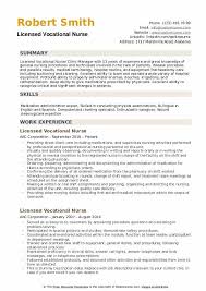 Licensed Vocational Nurse Resume Samples Qwikresume